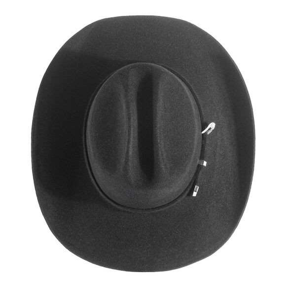 6219 Cowboy Hat Men\'s Classic Cattleman Hat Cowboy Crease Crown Open Road